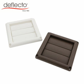 Brown Plastic Air Vents 5 Inch Easy Installation Louvered AC Cap Vent Hood
