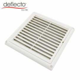 Outdoor Plastic HVAC Air Vent Anti UV 5 Inch 125mm Vent Cover With Nylon Mesh