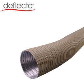 Heating Ventilation Semi Rigid Aluminum Duct 100MM 8 Edges Extention Air Duct